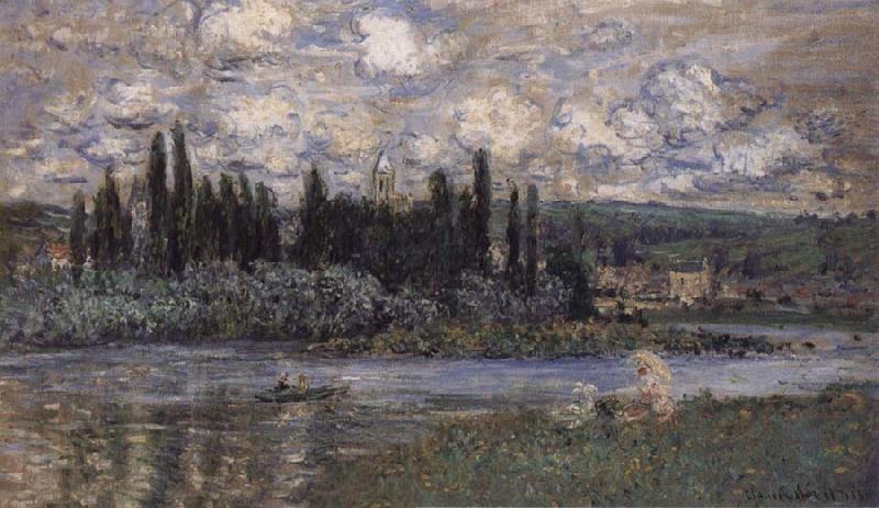 Claude Monet View of Vetheuil Spain oil painting art